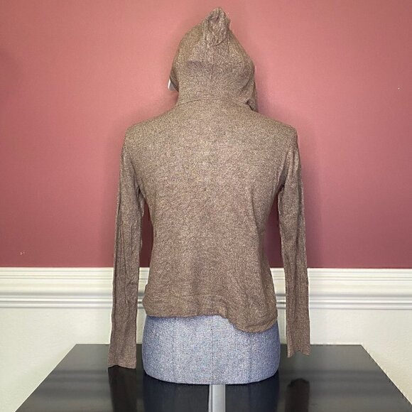 Linea's Brown Knitted Hoodie | Small - Picture 3 of 3